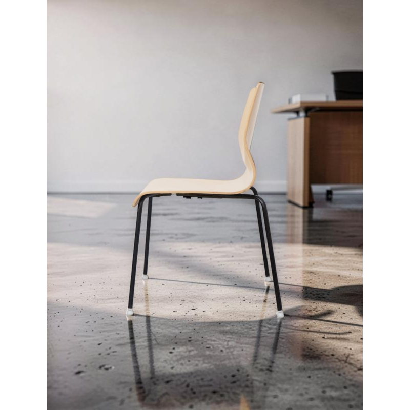 ▷ Silla Madera Sin Brazos Curvae de Forma 5 - Montiel