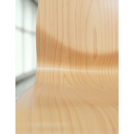 ▷ Silla Madera Sin Brazos Curvae de Forma 5 - Montiel