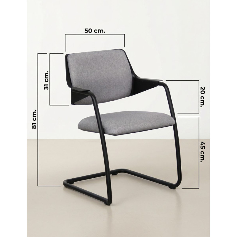 Silla Confidente Connexion de Girsberger - Oficinas Montiel