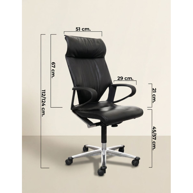 Sillón Oficina PielModus Medium de Wilkhahn - Montiel