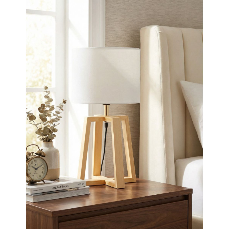 Lámpara de Mesa Oficina de Madera Korsade - Montiel