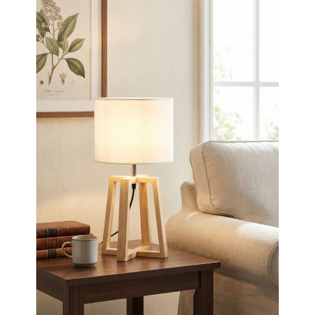 Lámpara de Mesa Oficina de Madera Korsade - Montiel