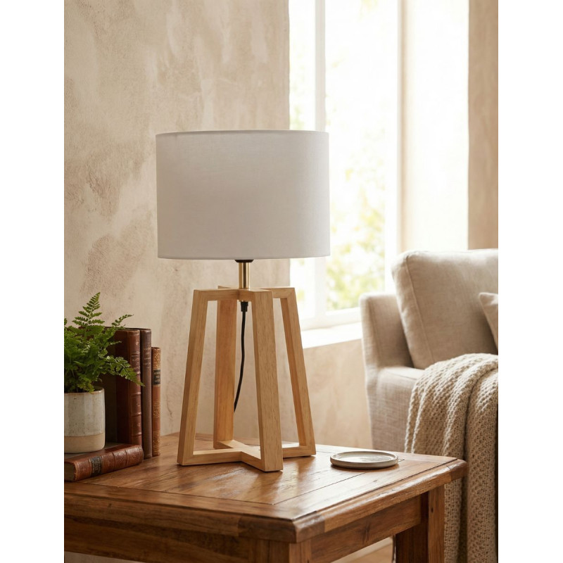 Lámpara de Mesa Oficina de Madera Korsade - Montiel