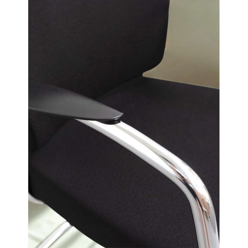 Silla Oficina Negra Patín Metálico de Roder - Montiel