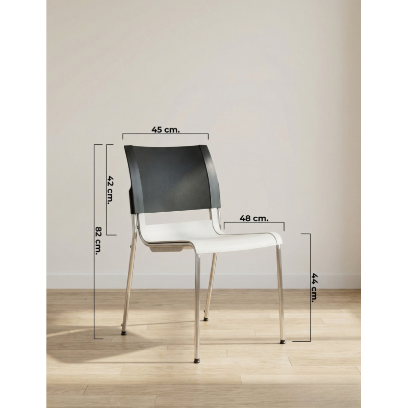 Silla Escritorio sin ruedas Pol de Akaba - Montiel