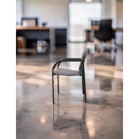 Silla Confidente Oficina Various Negra de BD Barcelona
