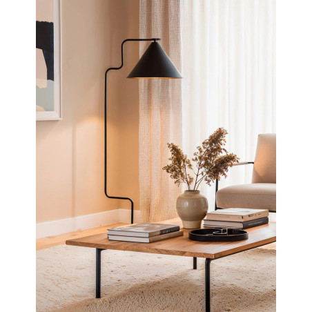 Lámpara de Pie para Oficina de Metal Negra Odyssey - Montiel