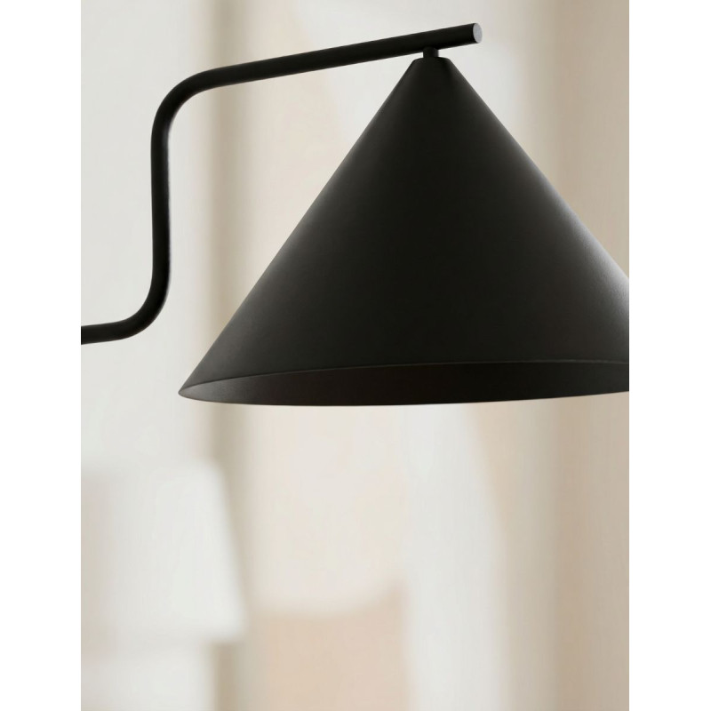 Lámpara de Pie para Oficina de Metal Negra Odyssey - Montiel