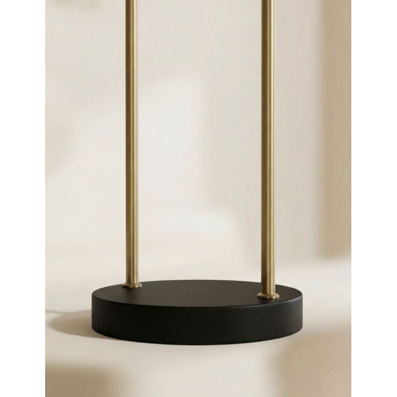 Lámpara Oficina de Pie Dorada de Metal Brilthor - Montiel