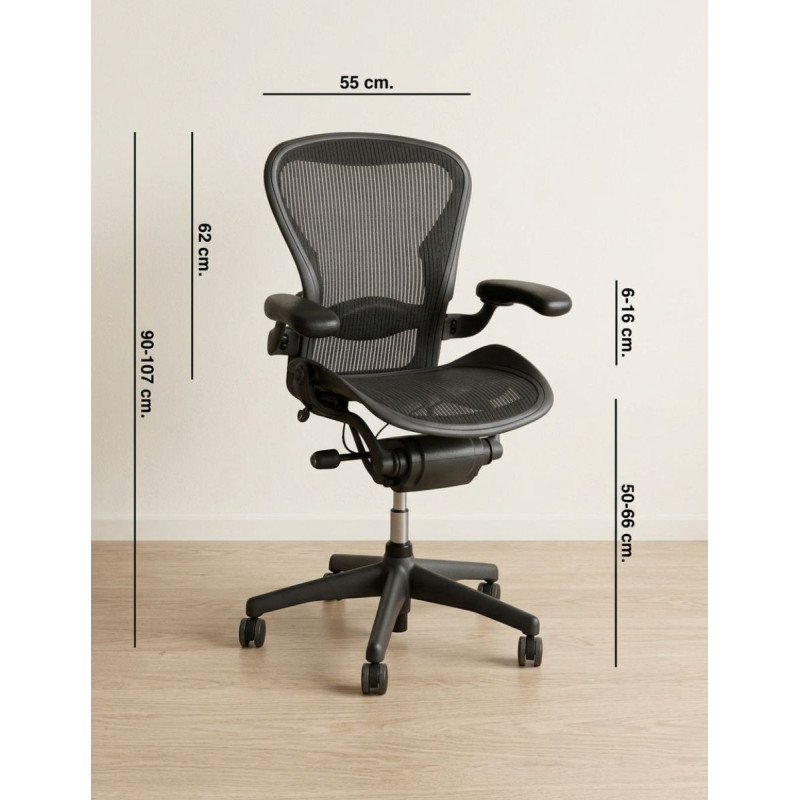 Silla Ergonómica Aeron de Herman Miller - Talla B - Montiel