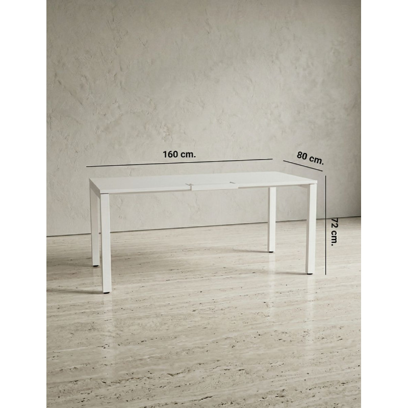 Mesa Despacho Blanca 160x80 cm WorkIt de Vitra - Montiel