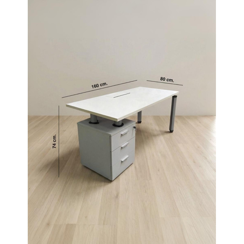 Escritorio con Cajonera Unida MM1761 - Montiel