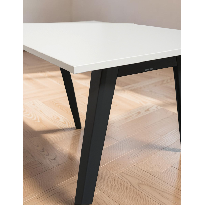 Mesa Madera Alta Blanca 160x80 cm. de Steelcase - Montiel