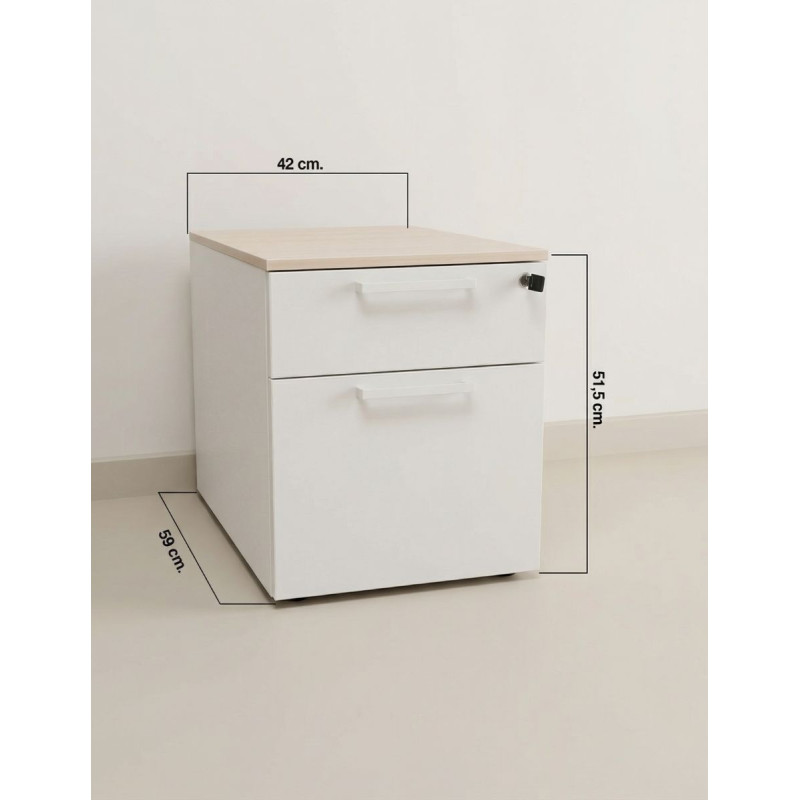 Cajonera Cajón y Archivo Blanca de Steelcase - Montiel