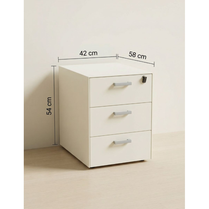 Cajonera metálica de 3 cajones de Steelcase - Reoffice