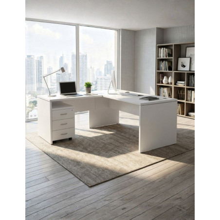 ▷ Mesa Escritorio Madera Opción de Ala Euro2000 Euromof