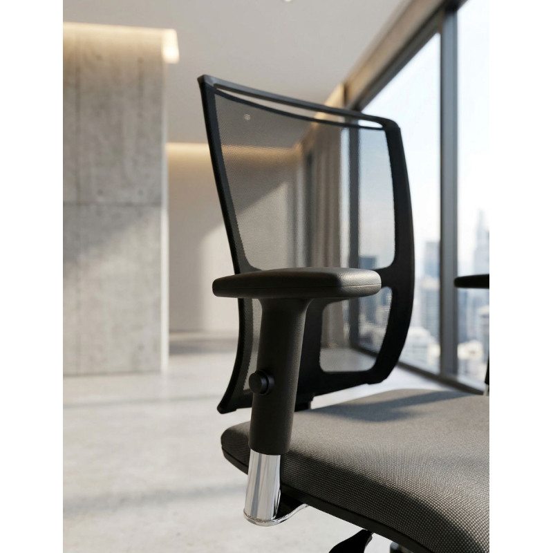 Silla Ergonómica Negra de Luyando System - Montiel