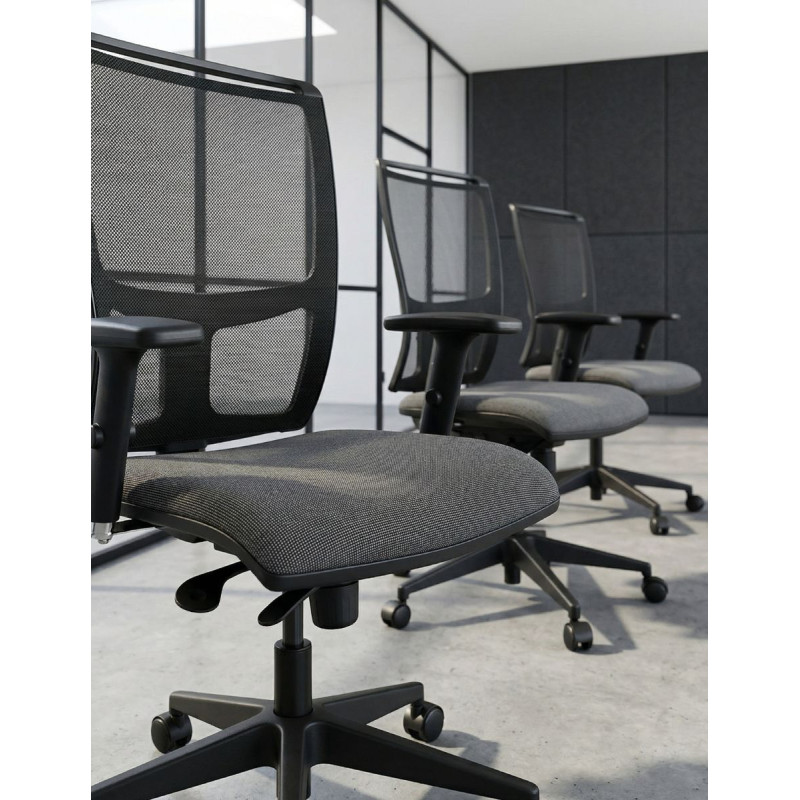 Silla Ergonómica Negra de Luyando System - Montiel