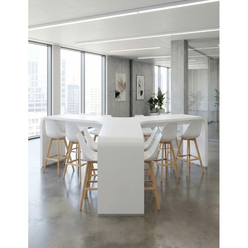 Mesa Modular en forma de Isla Blanca de La Palma - Montiel