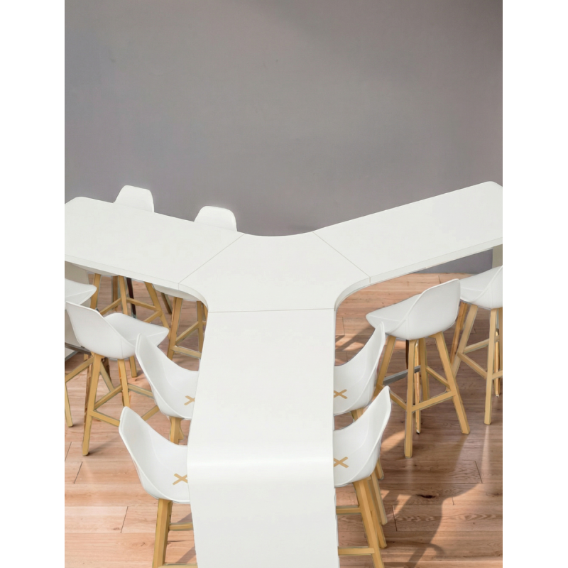 Mesa Modular en forma de Isla Blanca de La Palma - Montiel