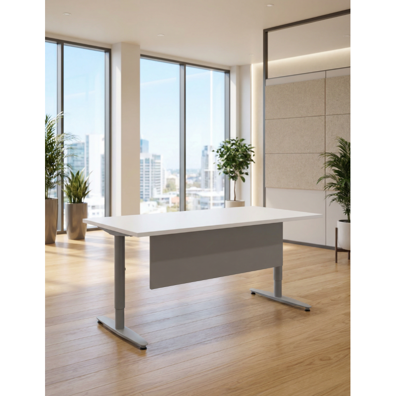Mesa Blanca Oficina con Faldón de Kinnarps - Montiel