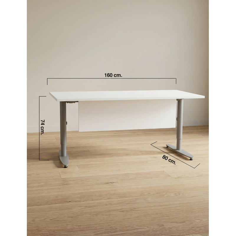Mesa Blanca Oficina con Faldón de Kinnarps - Montiel