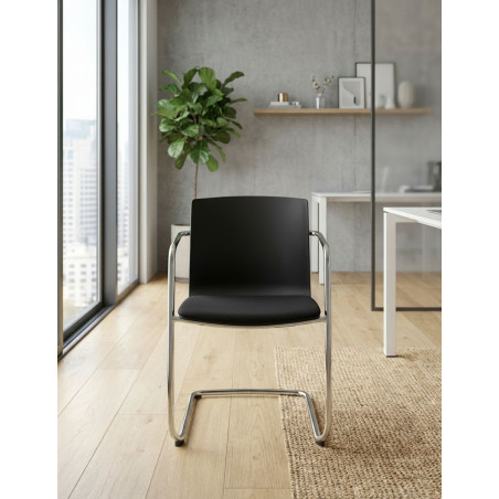 Silla Oficina de Recepción Negra de Wilkhahn - Montiel