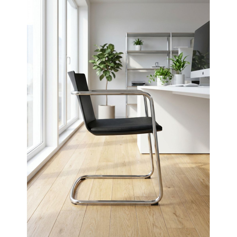 Silla Oficina de Recepción Negra de Wilkhahn - Montiel