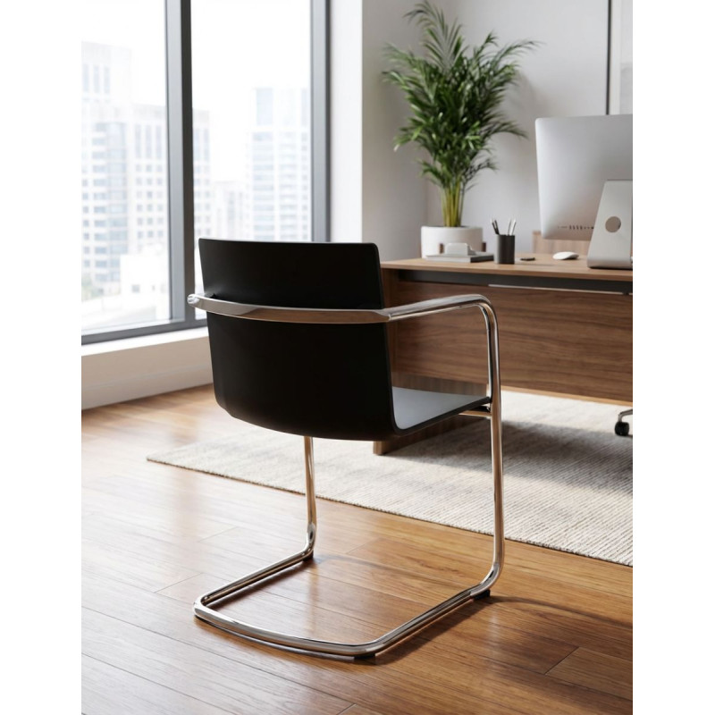 Silla Oficina de Recepción Negra de Wilkhahn - Montiel