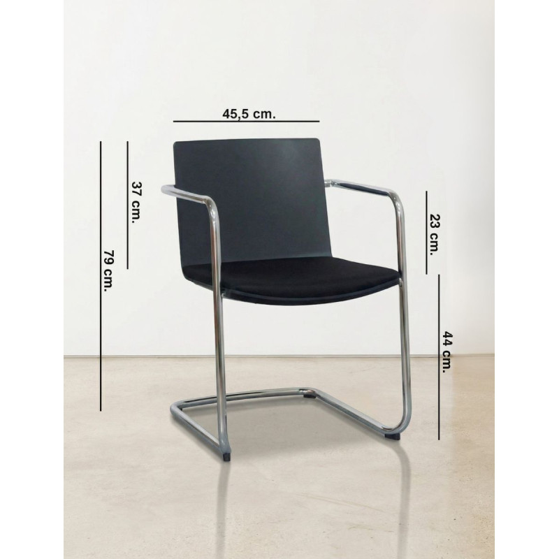 Silla Oficina de Recepción Negra de Wilkhahn - Montiel