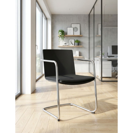 Silla Oficina de Recepción Negra de Wilkhahn - Montiel