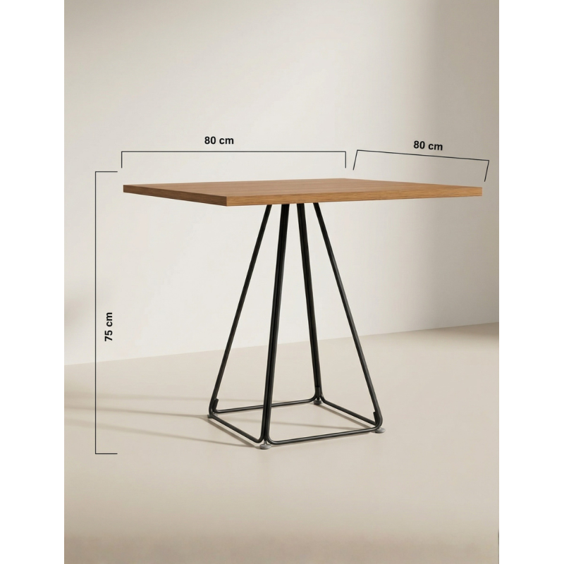 Mesa Minimalista de Madera y Metal MM1685 - Montiel