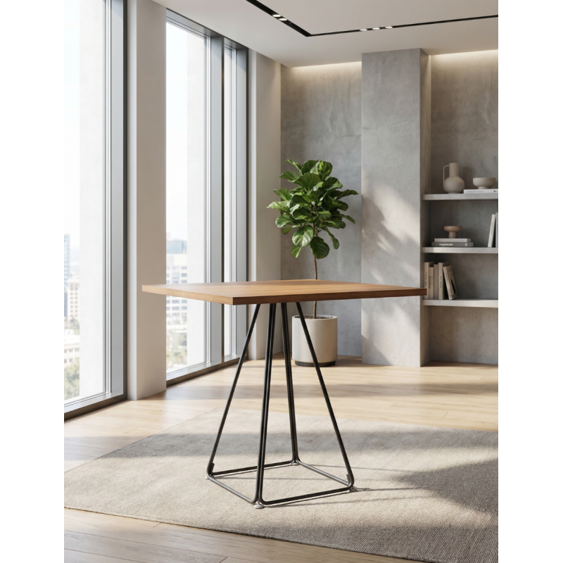 Mesa Minimalista de Madera y Metal MM1685 - Montiel