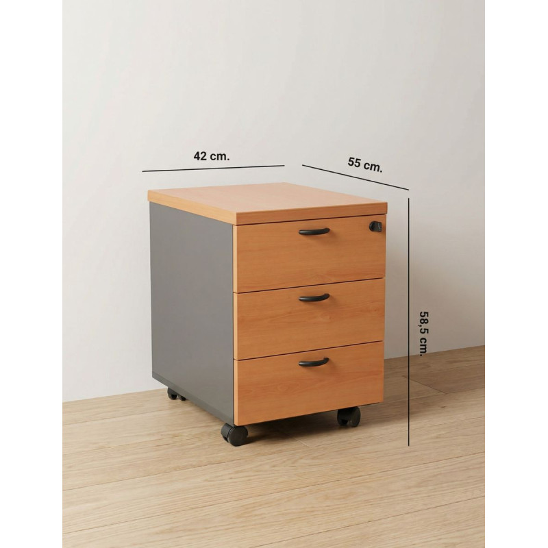 Cajonera Madera Haya 3 Cajonera MM1799 - Montiel