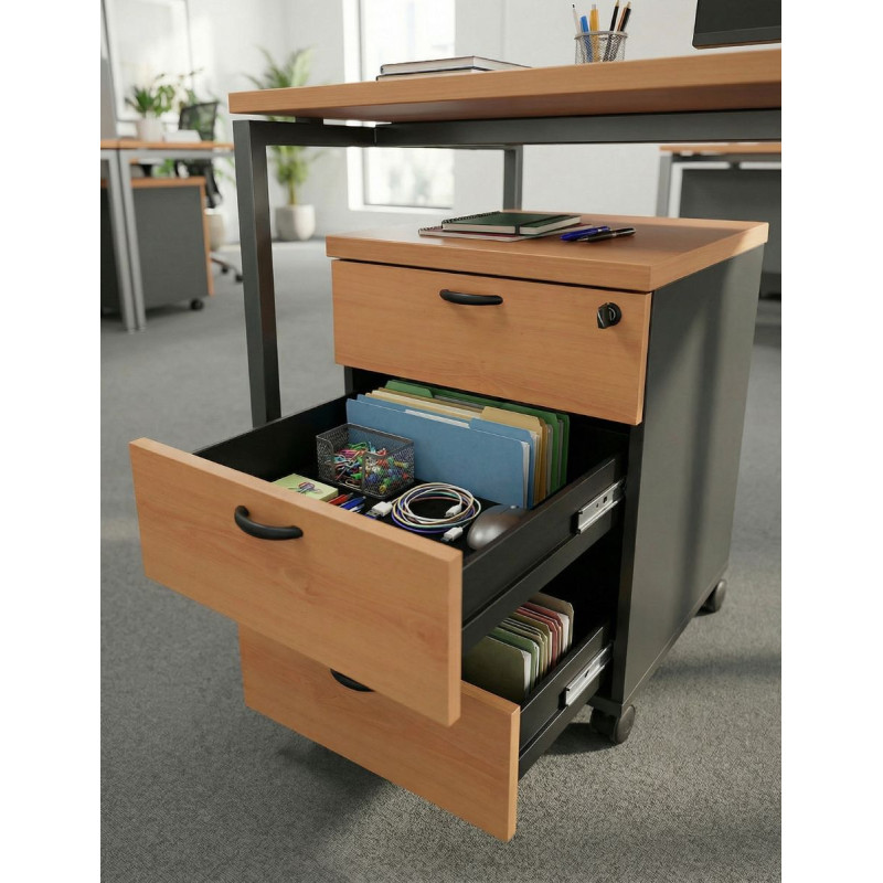 Cajonera Madera Haya 3 Cajonera MM1799 - Montiel