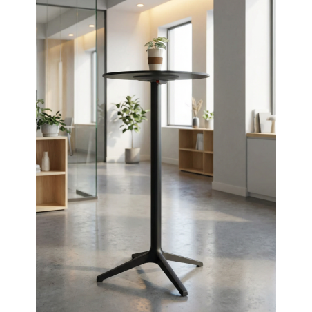 Mesa Redonda Alta Tablero Plegable Ypsilon de Pedrali