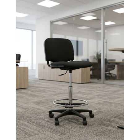 Taburete con respaldo LEO de Kunna - Oficinas Montiel