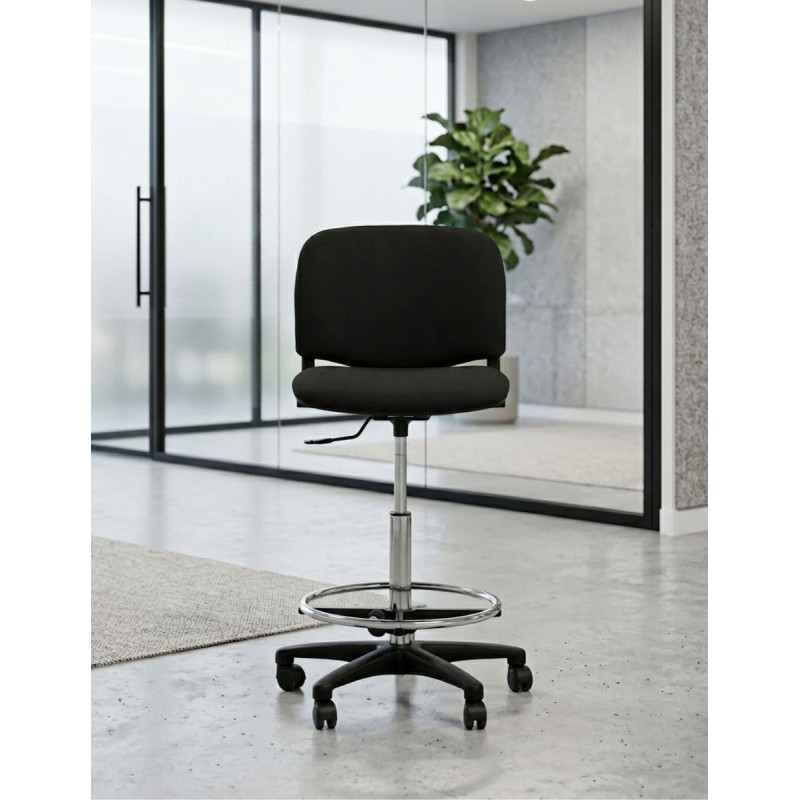 Taburete con respaldo LEO de Kunna - Oficinas Montiel