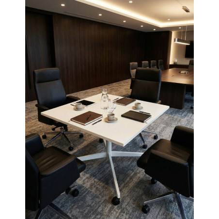 Mesa Escritorio Pequeña con Ruedas 90x90 cm - Montiel