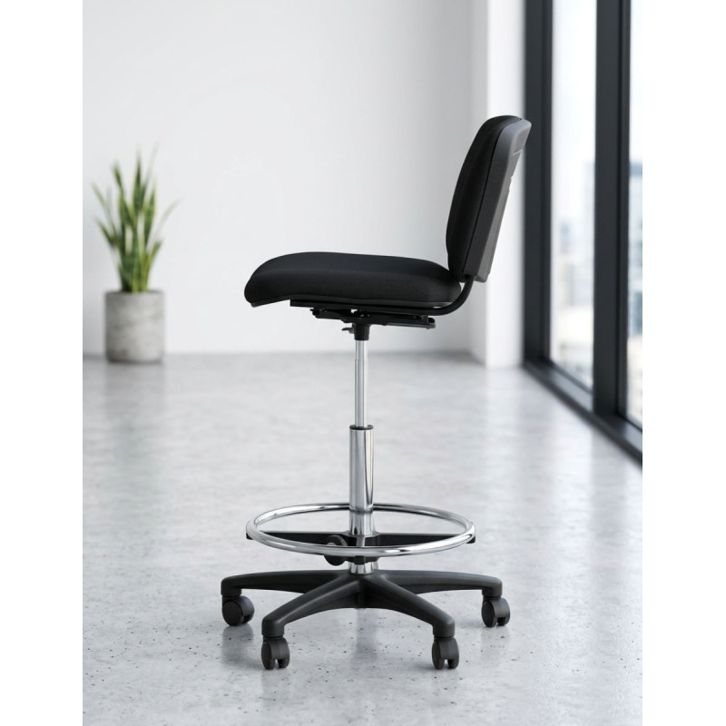 Taburete con respaldo LEO de Kunna - Oficinas Montiel