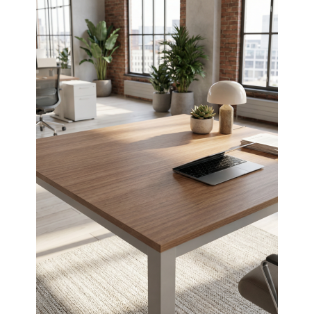 ▷ Mesa de Reuniones Cuadrada ECO de Ismobel - Oficinas Montiel