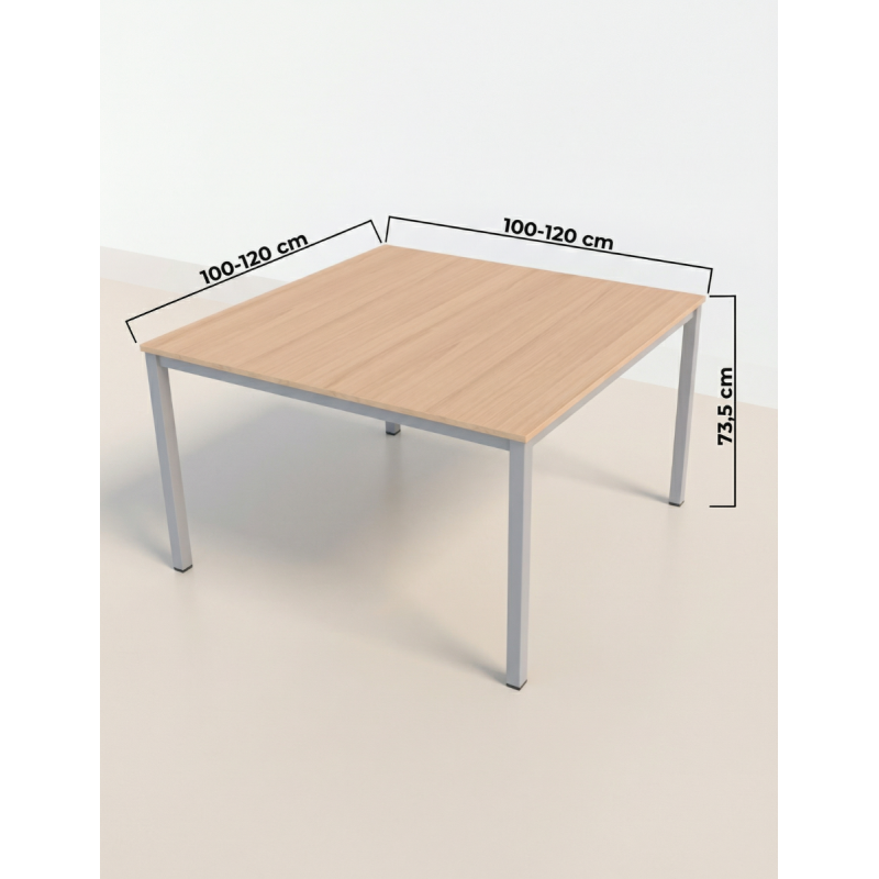 ▷ Mesa de Reuniones Cuadrada ECO de Ismobel - Oficinas Montiel