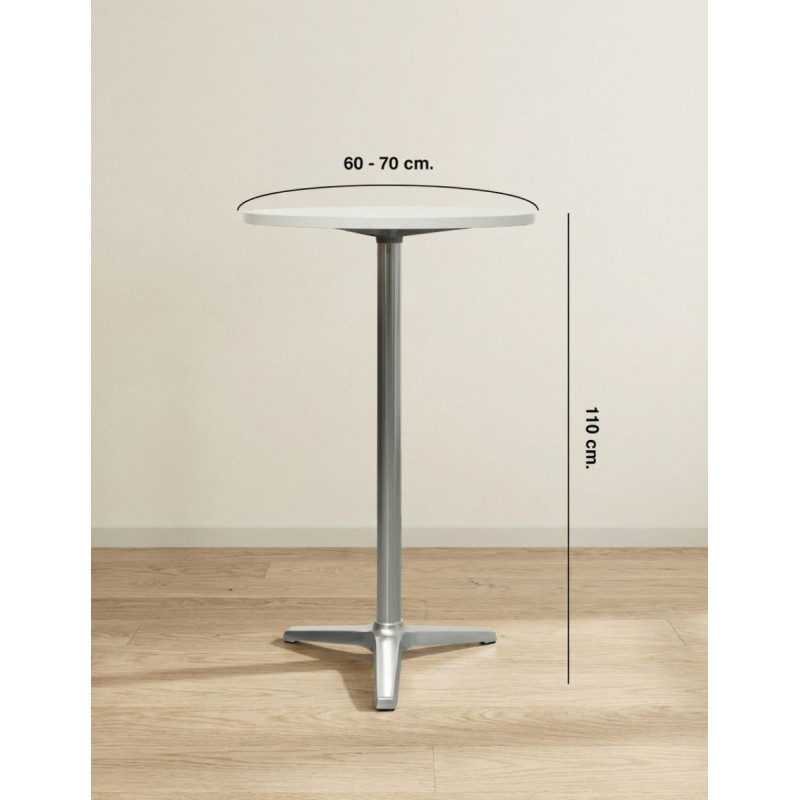 Mesa Redonda Alta Blanca MM1264 de Montiel