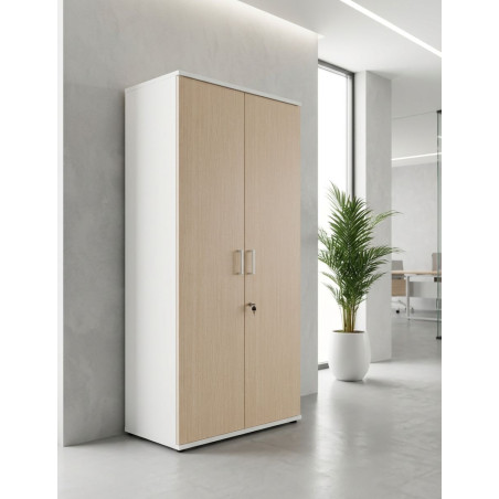 ▷ Armario de Madera Alto con Llave de Kunna - Oficinas Montiel