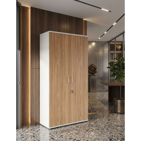 Armario Madera Alto con Bastidor de Kunna - Oficinas Montiel