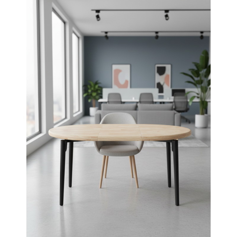 Mesa Extensible 100-140-180 cm. de Madera Celest - Montiel