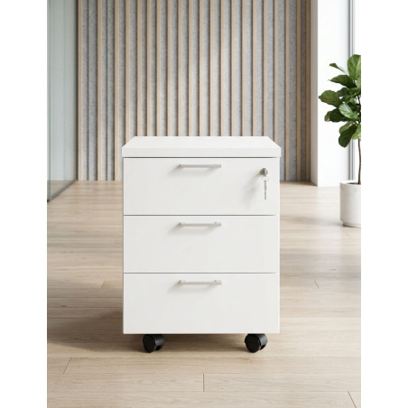 Cajonera Madera con Llave y Ruedas de Kunna - Montiel