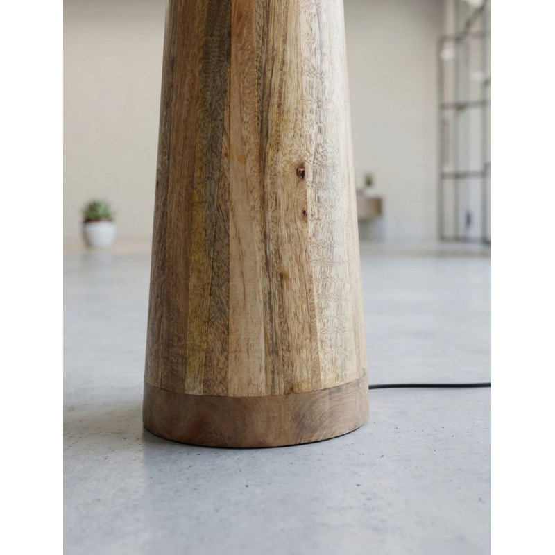 Lámpara de Pie para Oficina Madera Maciza Kuttala - Montiel