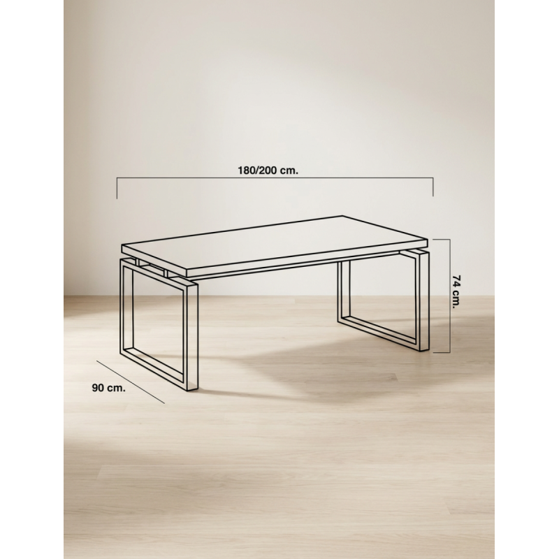 Mesa Despacho 180x90 cm. Volga de Euromof - Montiel