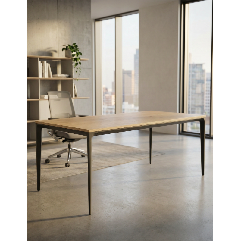 Mesa Oficina Roble 180x90 cm. Ness de Bogal - Montiel